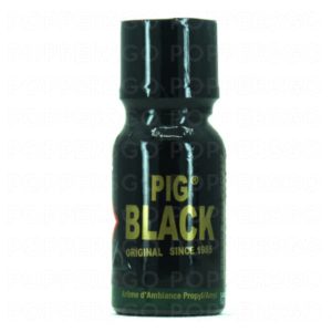 poppers pig black label original 15 ml nitrite amyle propyle