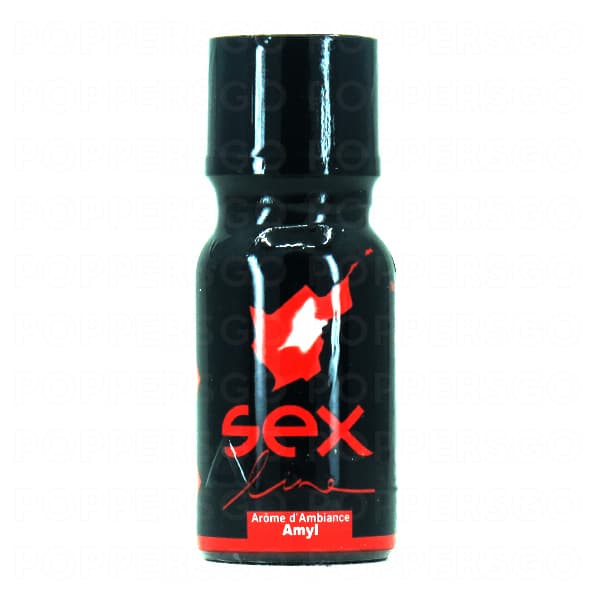 poppers sexline rouge amyle 15 mml