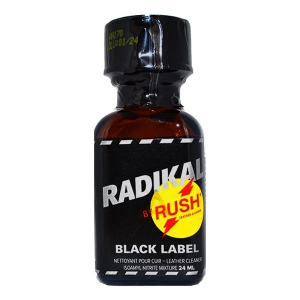 Véritable flacon de Rush Radikal Black Label 24 ml en stock dans le shop