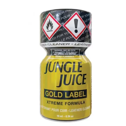 flacon de poppers jungle juice gold