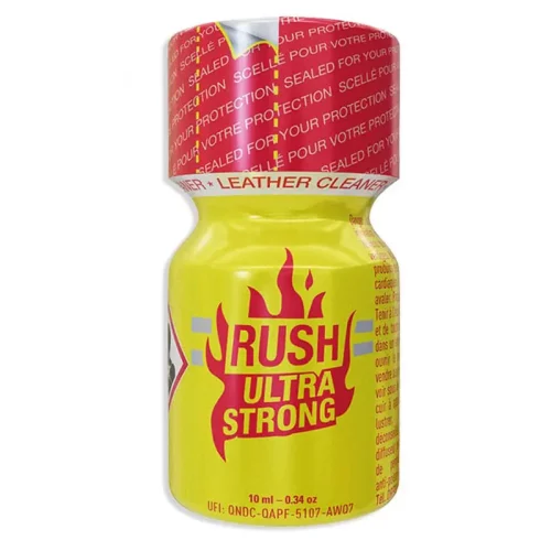 Poppers Rush Ultra Strong Pentyle 10 ml flacon jaune puissant