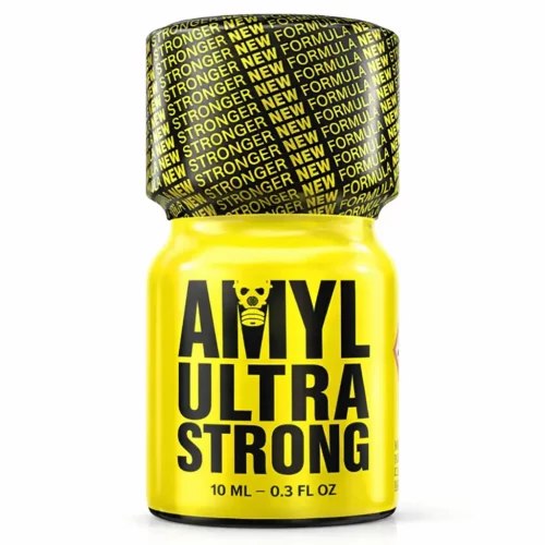 flacon de poppers amyl ultrastrong jaune de 10 ml