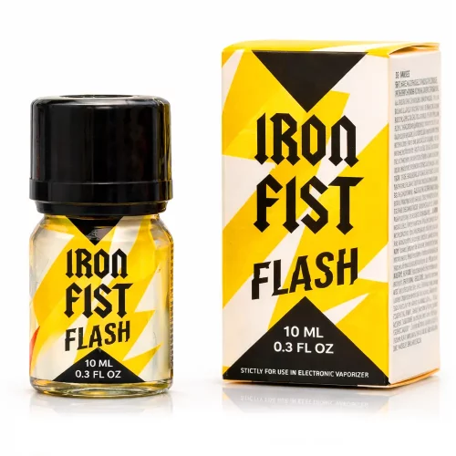 Poppers Iron Fist Flash 10 ml pentyl flacon aluminium jaune