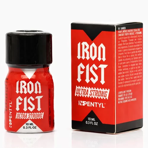 Poppers Iron Fist Ultra Strong Mini Rouge 10 ml pentyl flacon aluminium