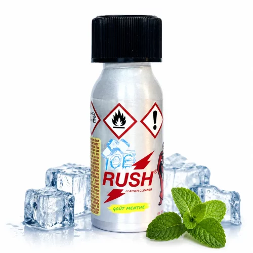 Poppers Ice Rush Menthe 30 ml amyl flacon aluminium effet glace menthe puissant