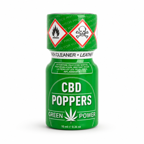 Poppers CBD Green Power Propyle 10 ml flacon vert odeur chanvre sans THC