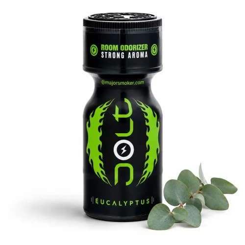 Poppers Jolt Eucalyptus 10 ml propyle odeur eucalyptus fraîche flacon vert effet dynamique