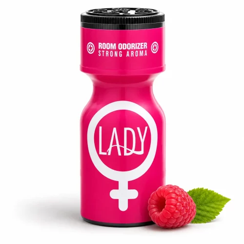 Poppers Lady rose Framboise 10 ml propyle flacon rose parfum framboise fabriqué en France