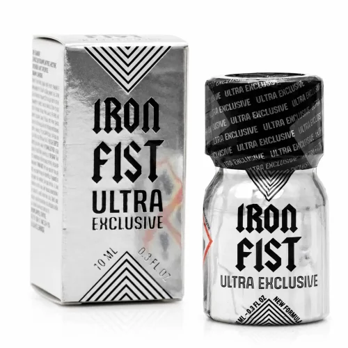 Poppers Iron Fist Ultra Exclusive 10 ml Amyle Premium flacon aluminium édition haut de gamme