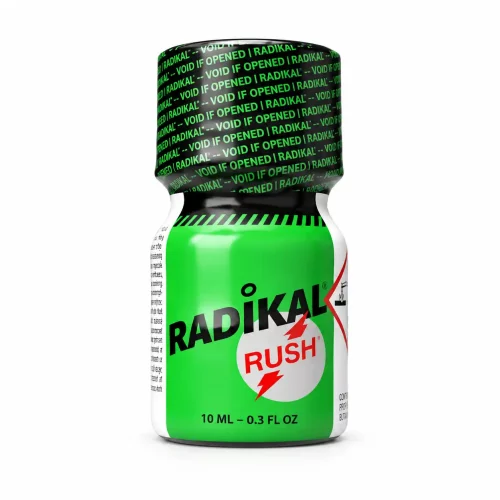 Poppers Radikal Rush Butanol 10 ml vert – flacon compact Radikal by Rush au Butanol